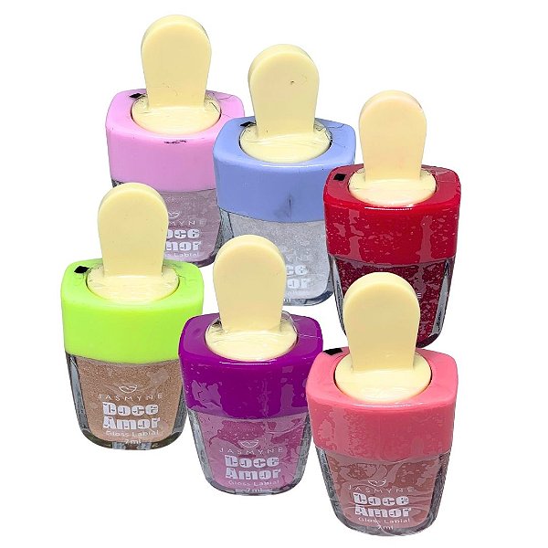 Gloss Labial Doce Amor Jasmyne JS00070 - Kit c/ 06 unid