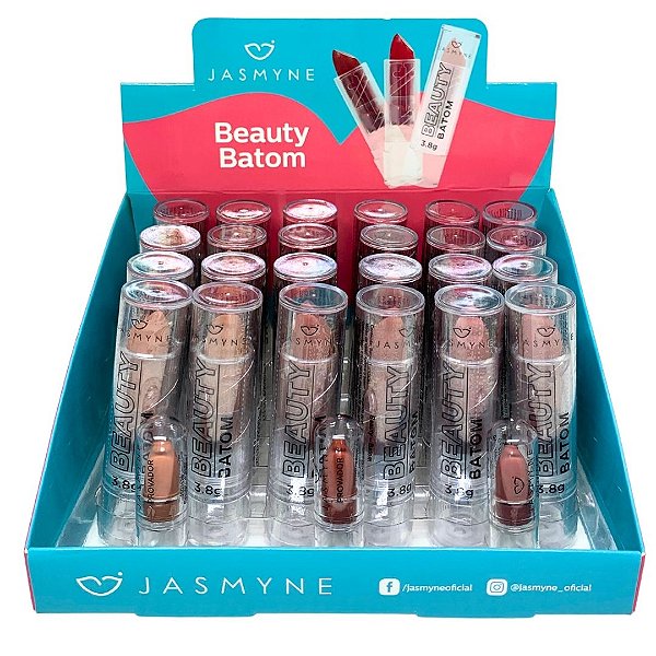 Batom Bastão Beauty Box A Jasmyne JS01129 - Box c/ 24 unid