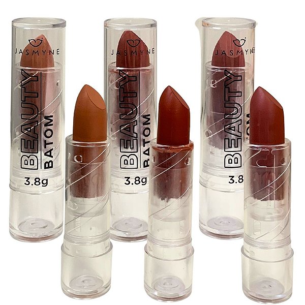 Batom Bastão Beauty Box A Jasmyne JS01129 - Kit c/ 06 unid
