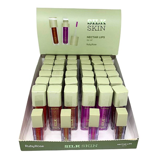 Lip Oil Nectar Lips Silk Skin Ruby Rose HB-L6504 - Box c/ 36 unid