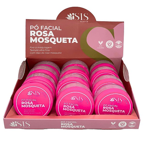 Pó Facial Rosa Mosqueta Isis Makeup IS085 - Box c/ 12 unid
