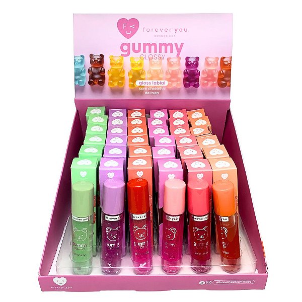 Gloss Labial Gummy Forever You - Box c/ 36 unid