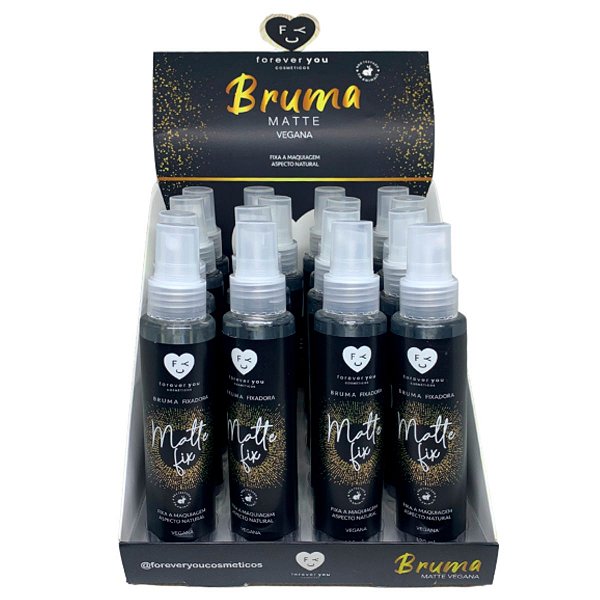 Bruma Fixadora Matte Vegana Forever You FY014A - Box c/ 16 unid