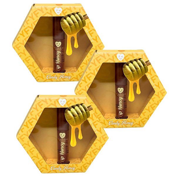 Gloss Labial Candy Honey Forever You FY004 - Kit c/ 03 unid