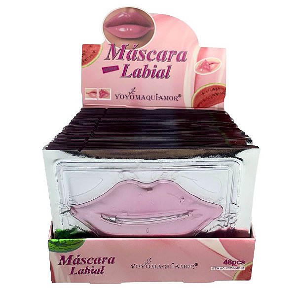 Máscara Labial Melancia Yoyo Maquiamor YYZ-0602-02 - Box c/ 48 unid