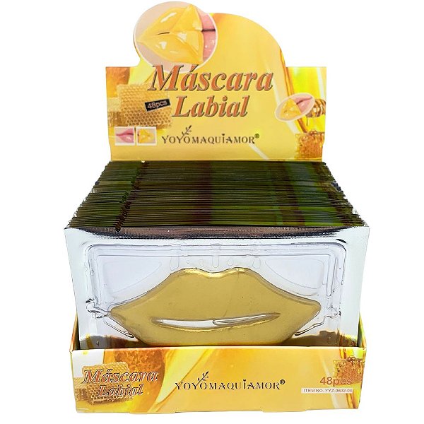 Máscara Labial Mel Yoyo Maquiamor YYZ-0602-04 - Box c/ 48 unid