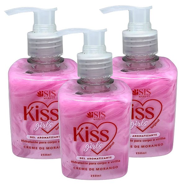 Gel Aromatizante Kiss Girls Isis Make-up IS1069 - Kit c/ 03 unid
