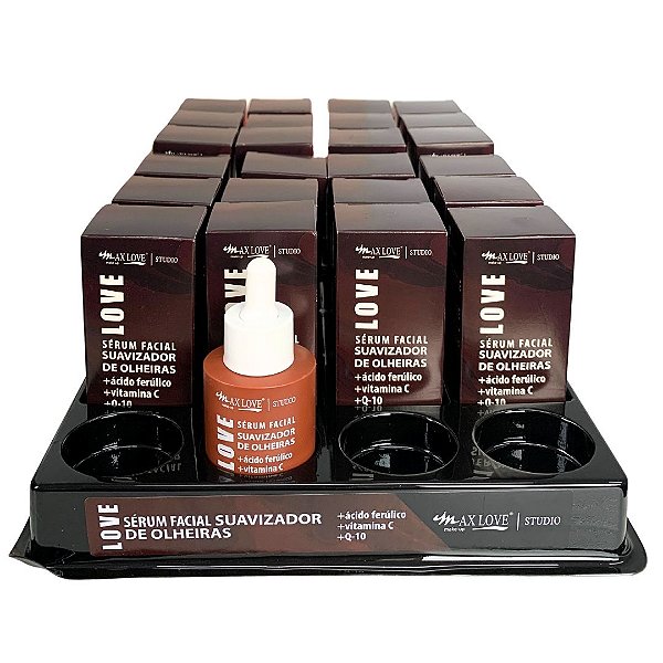 Sérum Facial Suavizador de Olheiras Max Love - Box c/ 24 unid