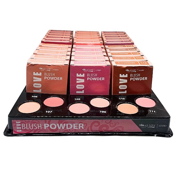 Blush Powder Cor 106 ao 111 Max Love - Box c/ 30 unid