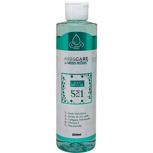 Água Micelar 5 em 1 200ml Miss Rôse MR072