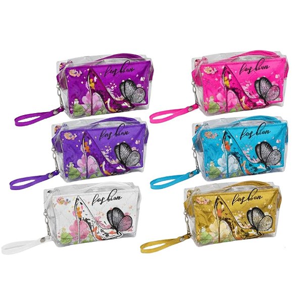 Necessaire Desenhos BOS60055-2 - Kit c/ 06 unid