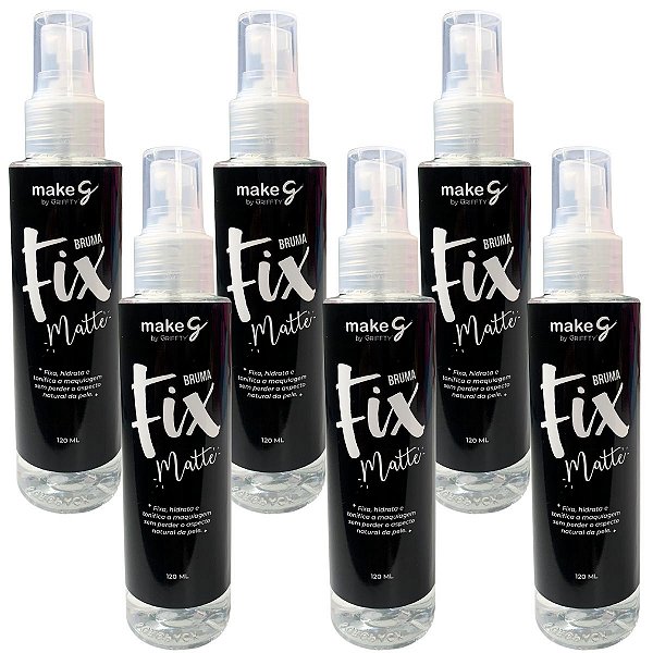 Bruma Fixadora Fix Matte Griffty Makeup - Kit c/ 06 unid
