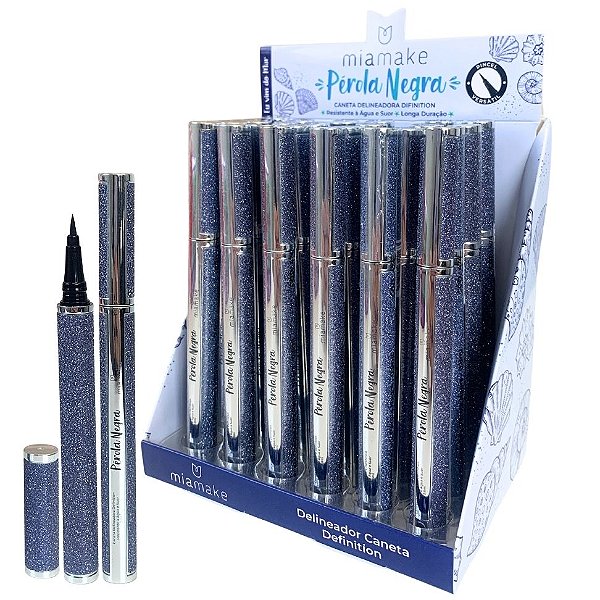 Caneta Delineadora Pérola Negra Mia Make 474 - Box c/ 24 unid