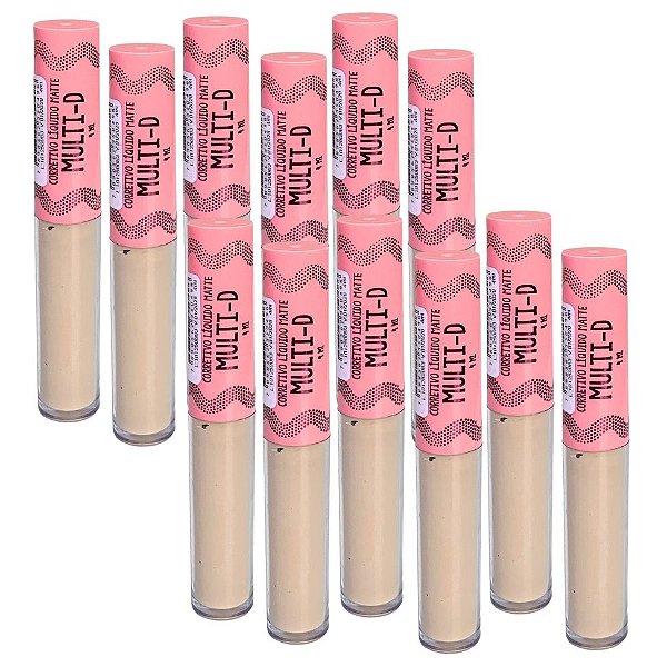 Corretivo Líquido Matte Multi-D Cor 03 Mia Make - Box c/ 12 unid