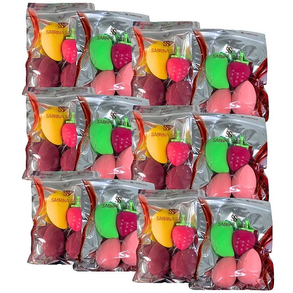 Kit com 04 Esponja Sabrina Sato SP2083 - Pcte c/ 12 unid