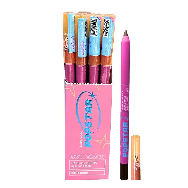 Lápis de Olho Hot Blink Fame Road Popstar Ruby Rose HB-E2402-3 - Box c/ 12 unid