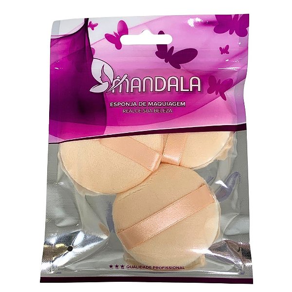 Kit com 03 Esponja para Pó Mandala MM038