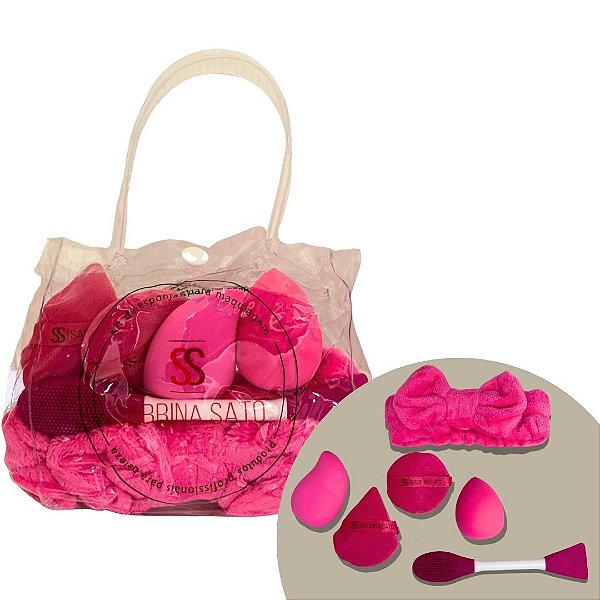 Kit Bolsinha de Skin Care e Esponja de Maquiagem Sabrina Sato SP2120