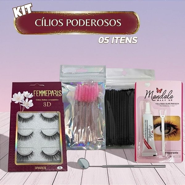 Kit Cílios Poderosos - 05 Itens