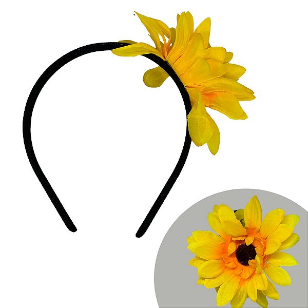 Tiara de Girassol para Fantasias