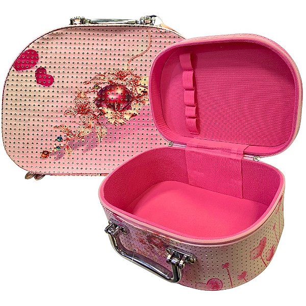Maletas Necessaire Grande para Maquiagem, Joias e Acessórios Ruby's