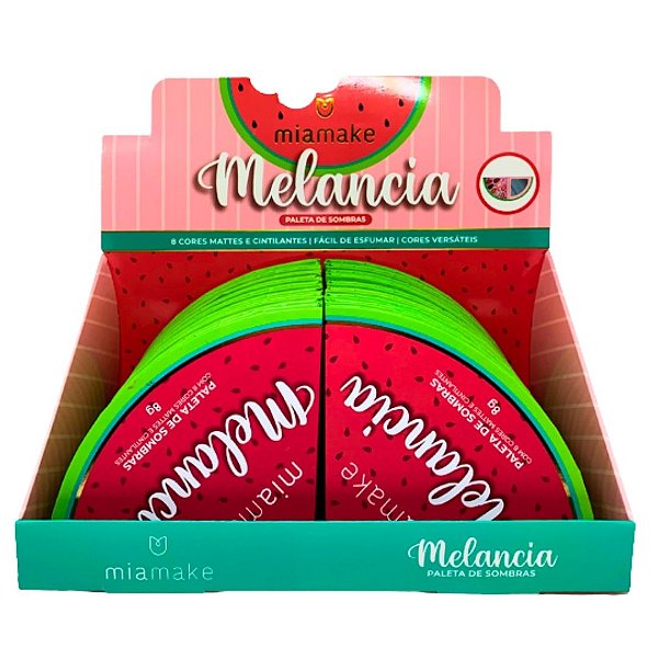 Paleta de Sombras Melancia Mia Make 577 - Box c/ 18 unid