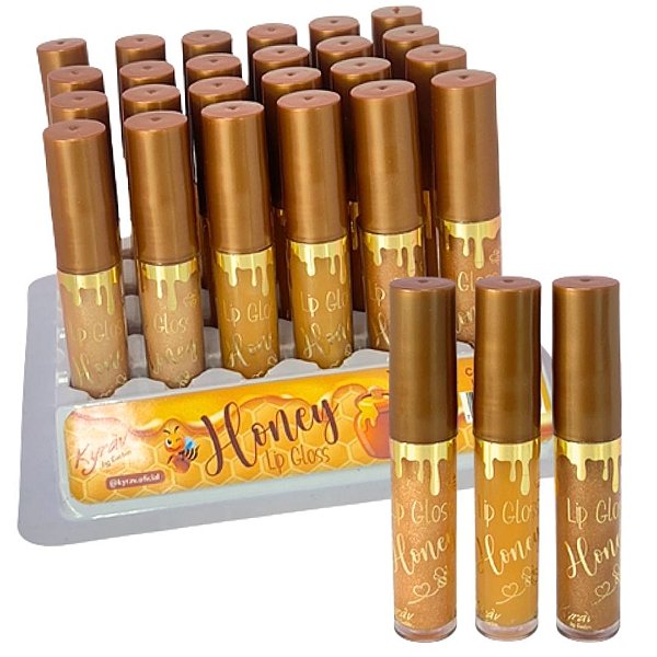 Lip Gloss Honey 4,5g Kyráv 706 - Box c/ 24 unid
