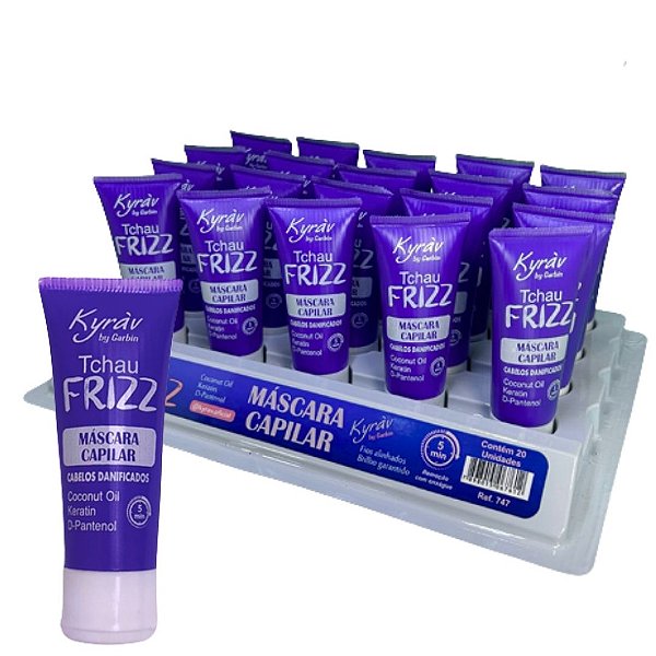 Máscara Capilar Pocket Tchau Frizz 28g Kyráv 747 - Box c/ 20 unid