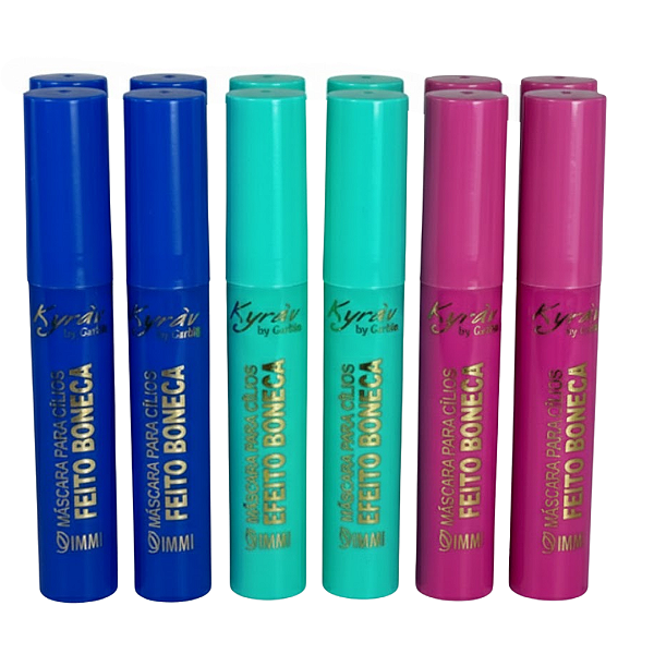 Máscara de Cílios Efeito Boneca Super Volume 3,5g Kyráv 742 - Kit c/ 06 unid