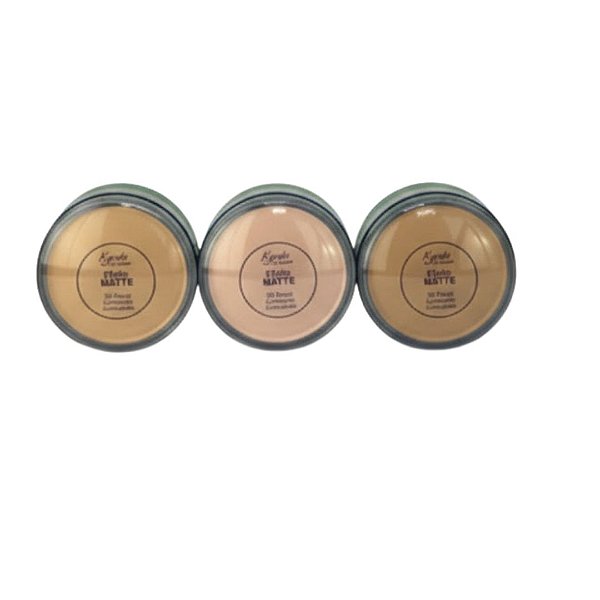 Pó Compacto Matte Cores Médias 10g Kyráv 138 - Kit c/ 03 unid