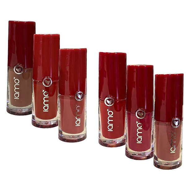 Batom Líquido Matte Iamo YS43439 - Kit c/ 06 unid