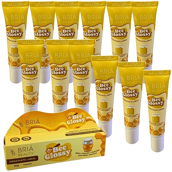 Hidratante Labial Bee Glossy Briá Beauty BB0061 - Box c/ 12 unid