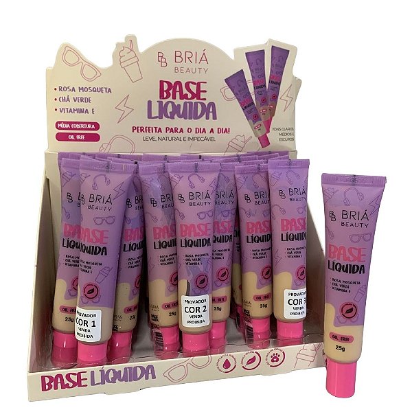 Base Líquida Box A Briá Beauty BB0070 - Box c/ 24 unid