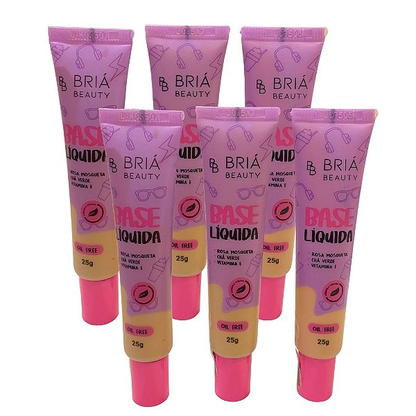 Base Líquida Box B Briá Beauty BB0070 - Kit c/ 06 unid