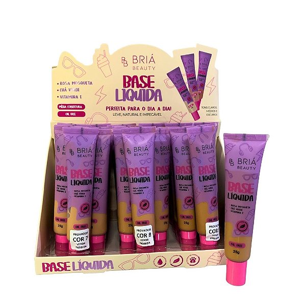 Base Líquida Box C Briá Beauty BB0070 - Box c/ 24 unid