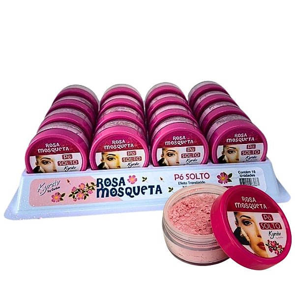 Pó Solto Rosa Mosqueta Kyráv 627 - Box c/ 16 unid