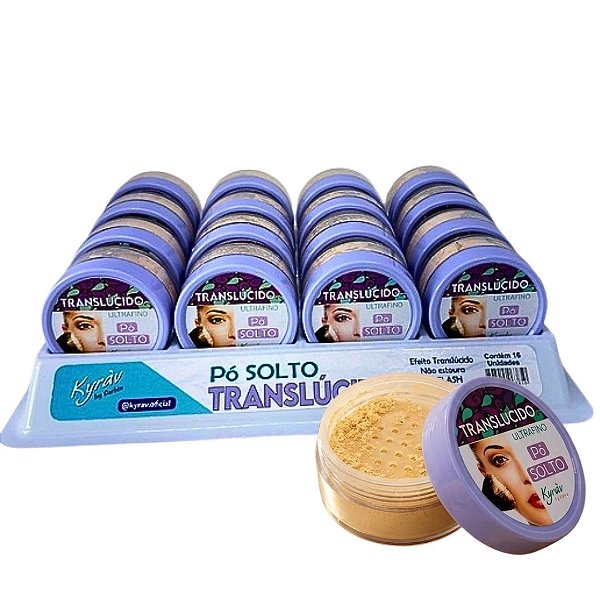 Pó Solto Translúcido Kyráv 626 - Box c/ 16 unid