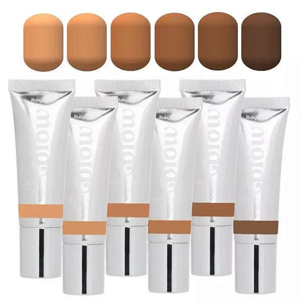 Base Líquida Blow Oh My Skin G2 Ruby Rose HB-M303 - Kit c/ 06 unid