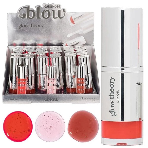 Lip Oli Blow Glow Theory Ruby Rose HB-L6513 - Box c/ 24 unid