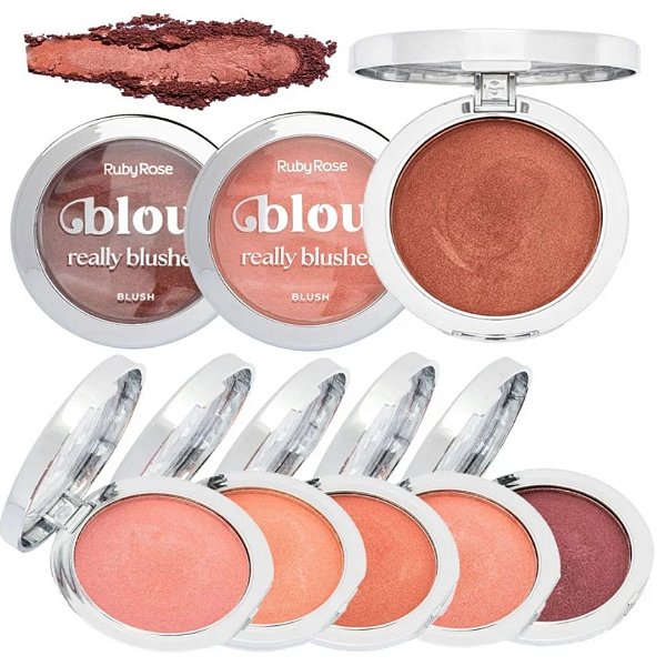 Blush Blow Really Blushed Ruby Rose HB-M12 - Kit c/ 04 unid