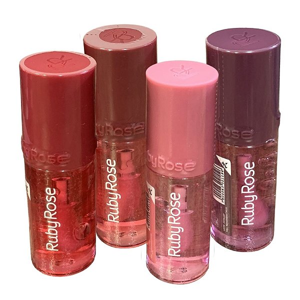 Lip Oil Fresh Lips G2 Ruby Rose HB-L6526 - Kit c/ 04 unid