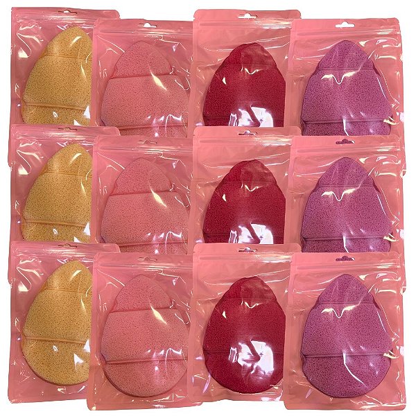 Esponja Esfoliante Facial e Corporal MM135 - Pcte c/ 12 unid