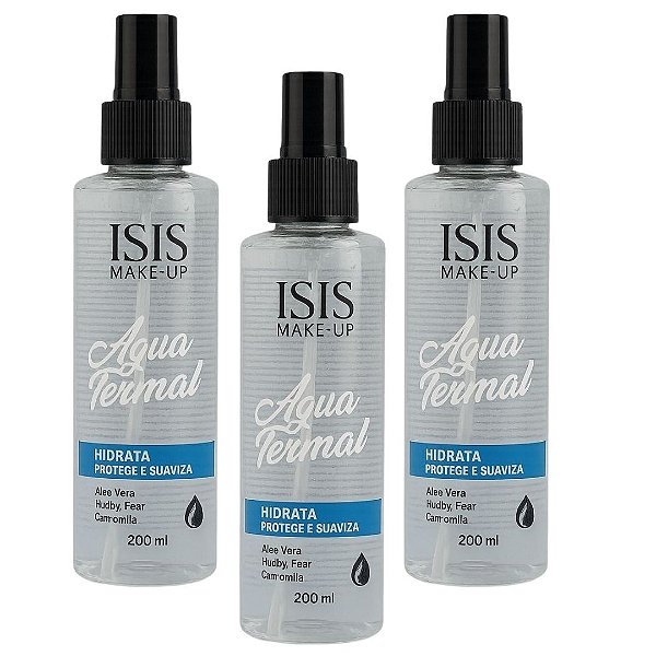 Água Termal Isis Make-Up IS014 - Kit c/ 03 unid
