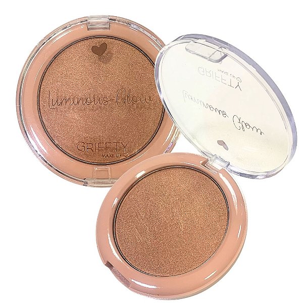 Iluminador Compacto Luminous Glow Griffty Makeup GF-B505 Cor 02