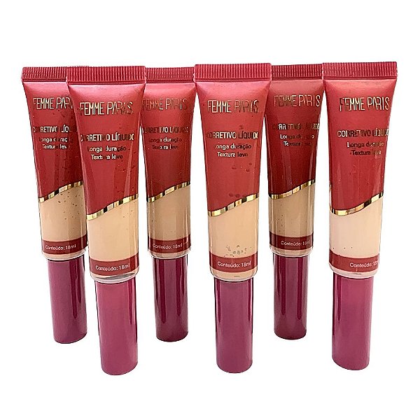 Corretivo Líquido Femme Paris FR113 - Kit c/ 06 unid