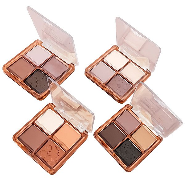 Paleta de Sombras Matte Femme Paris FR126 - Kit c/ 04 unid