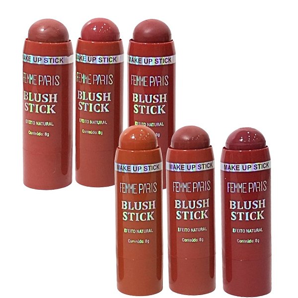 Blush Stick Femme Paris FR609 - Kit c/ 06 unid