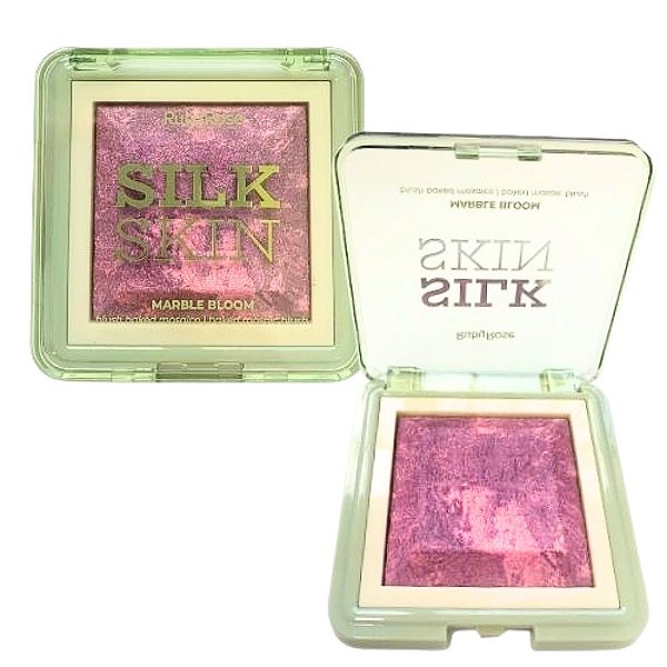 Blush Marble Bloom Mosaico Silk Skin Ruby Rose HB-F1001 Midnight Mauve