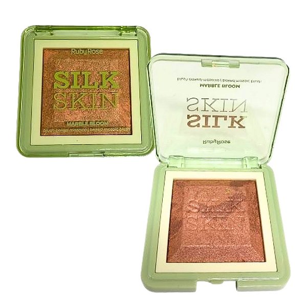 Blush Marble Bloom Mosaico Silk Skin Ruby Rose HB-F1001 Velvet Taupe