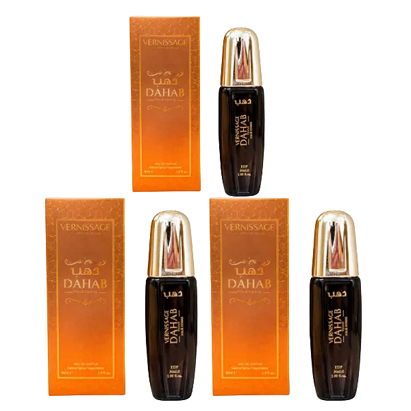 PERFUME DAHAB POUR FEMME 30ML VERNISSAGE - KIT C/ 03 UNID